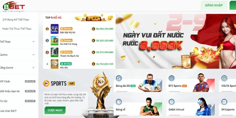 BBET – Nhà Cái Uy Tín Với Hơn 2.000 Tựa Game Hấp Dẫn