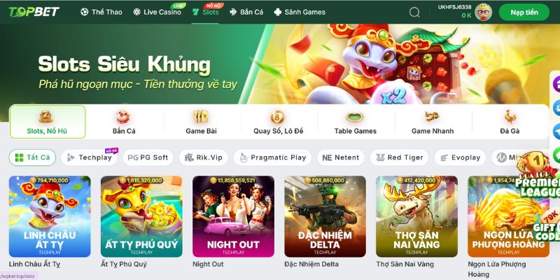Thư viện game đồ sộ & hấp dẫn