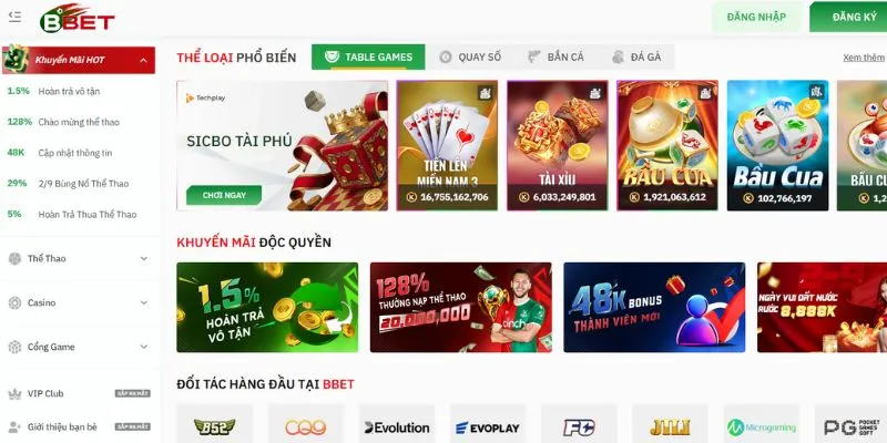 Ưu thế riêng có của BBET khiến cược thủ mê mẩn